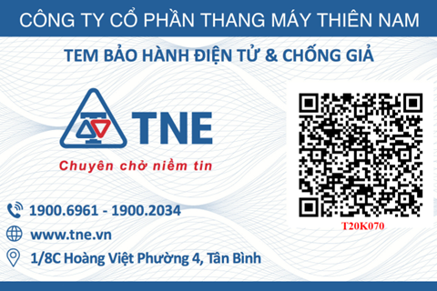Thiên Nam phát hành tem bảo hành điện tử cho thang máy