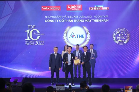 Thang máy Thiên Nam Top 10 Sản phẩm Dịch vụ tin dùng Việt Nam năm 2022